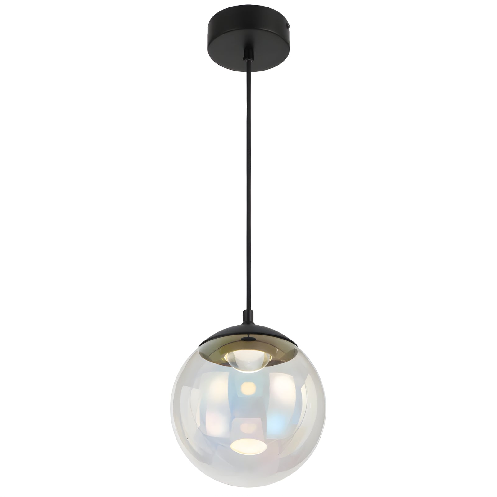 Off Telbix Aurora 20cm Pendant Light Black  AURORAPE20-RBW - The Blue Space
