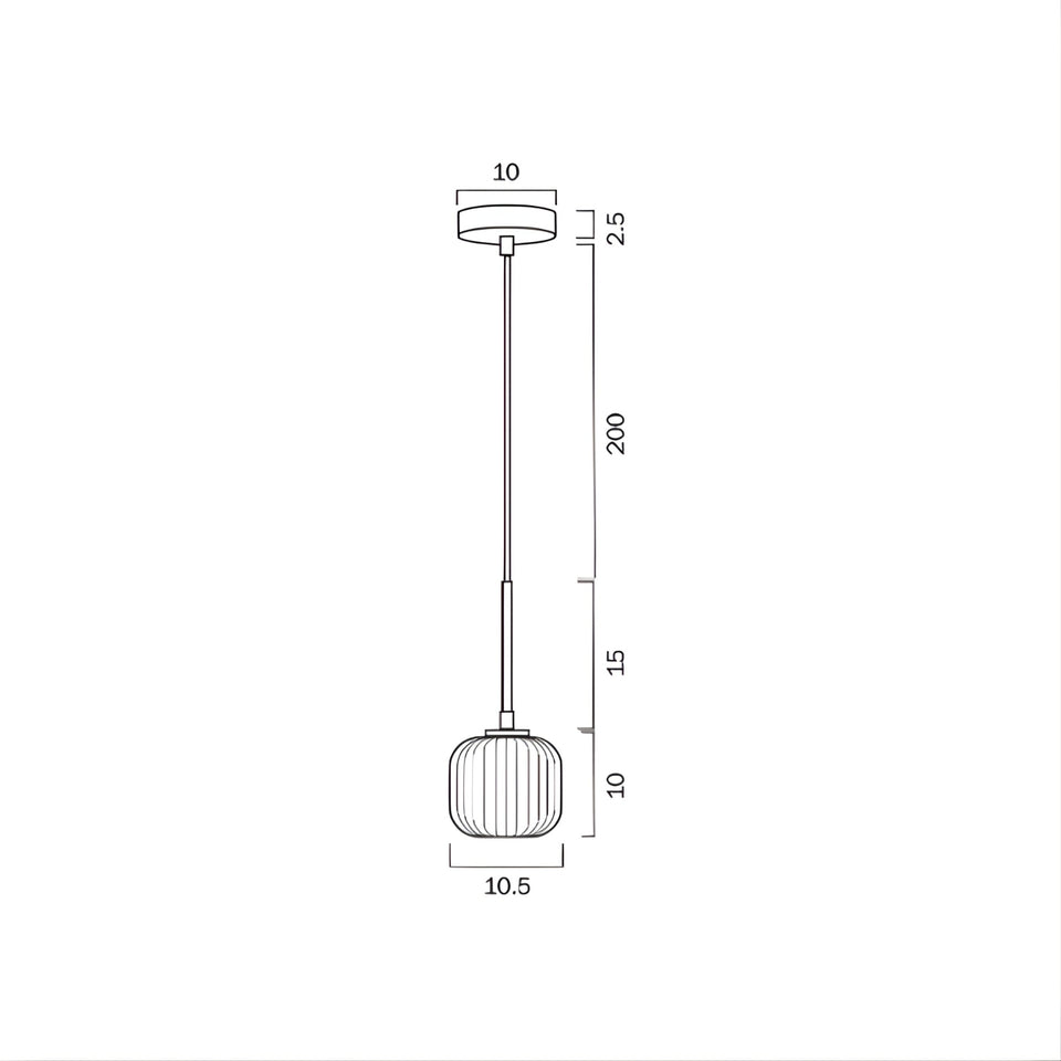 Telbix Bobo G9 1 Light Pendant Black