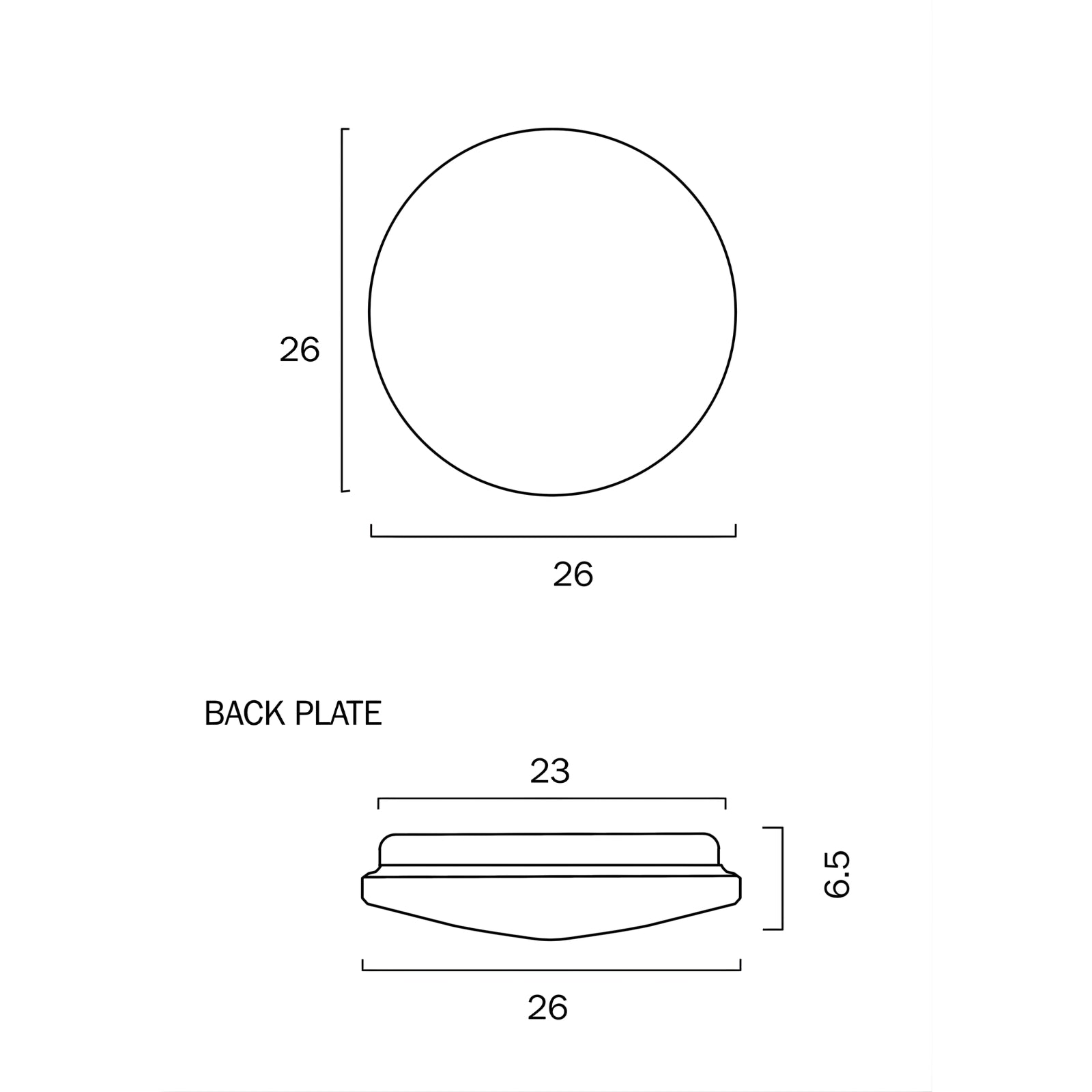 Line Drawing Telbix Cassia 12W Ceiling Light Satin  CASSIAOY260-3C - The Blue Space