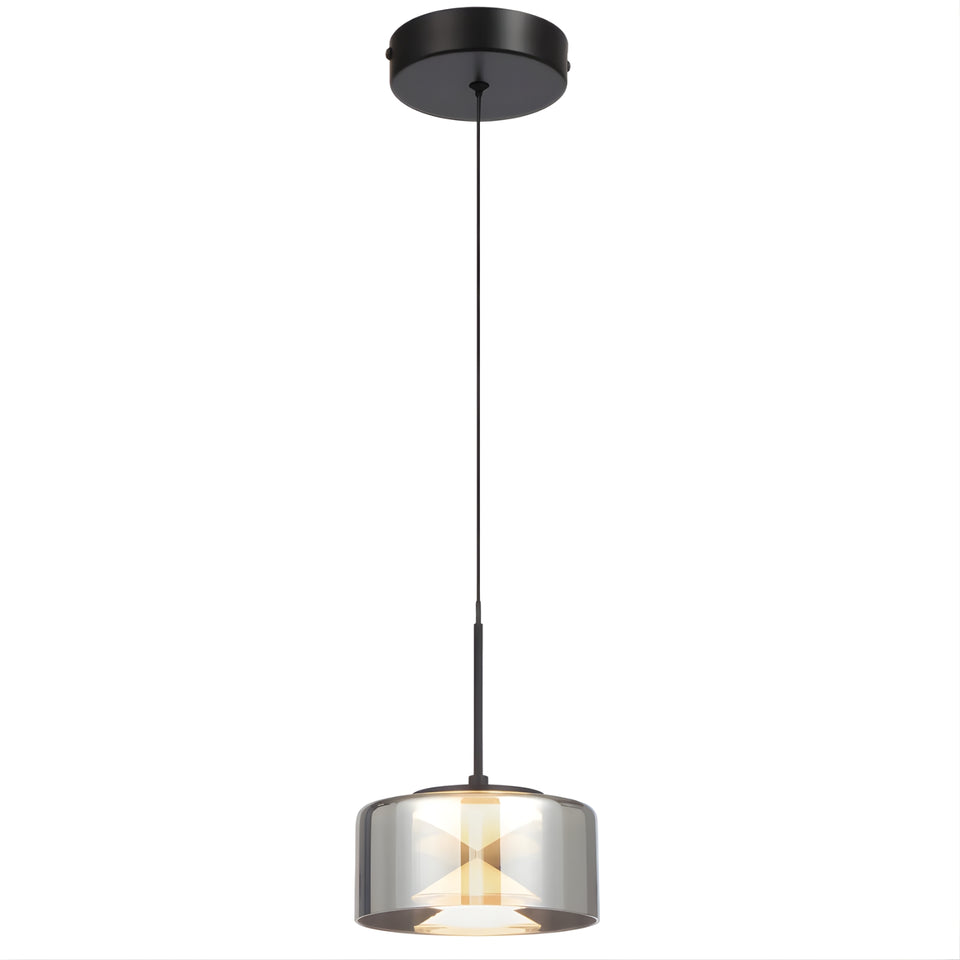 Telbix Cedro 1 Pendant Light Black
