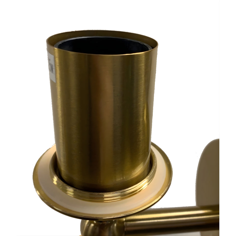 Telbix Eterna 1 Wall Light Antique Gold Opal Matte