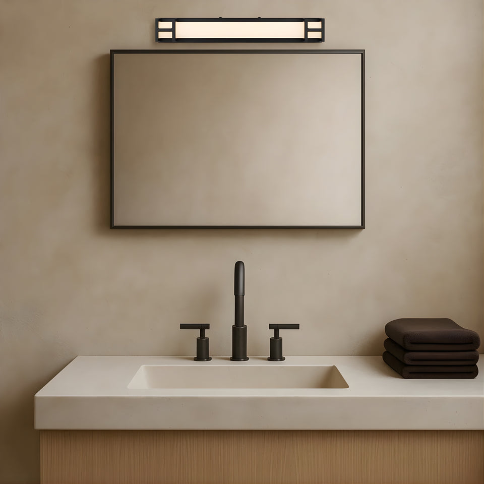 Telbix Gilson 40 Vanity Wall Light Black