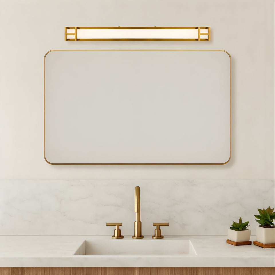 Telbix Gilson 60 Vanity Wall Light Antique Gold
