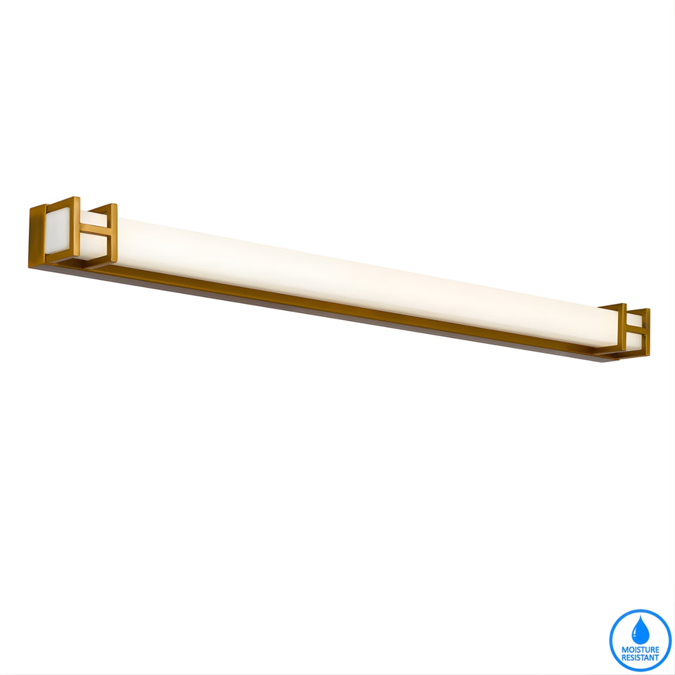 Telbix Gilson 80 Vanity Wall Light Antique Gold