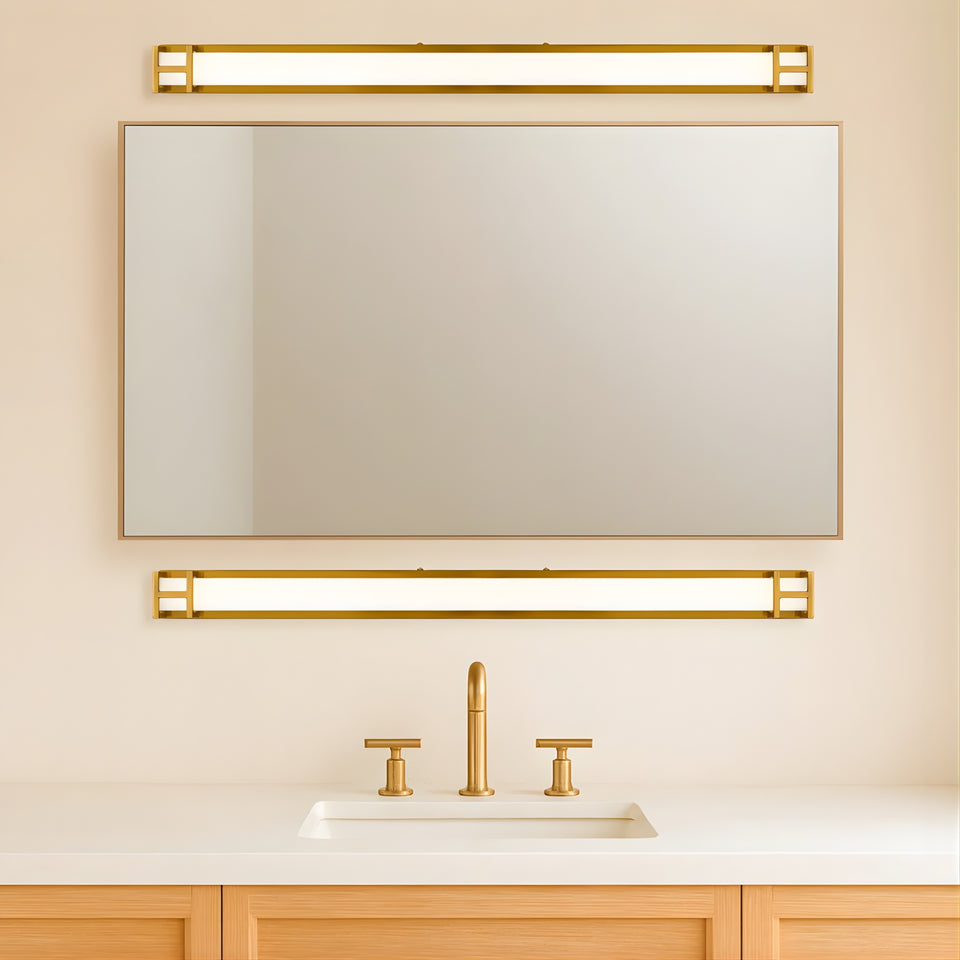 Telbix Gilson 80 Vanity Wall Light Antique Gold