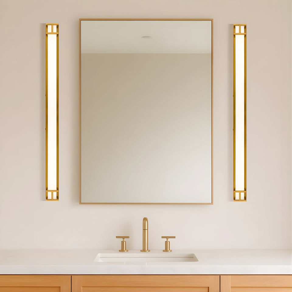 Telbix Gilson 80 Vanity Wall Light Antique Gold