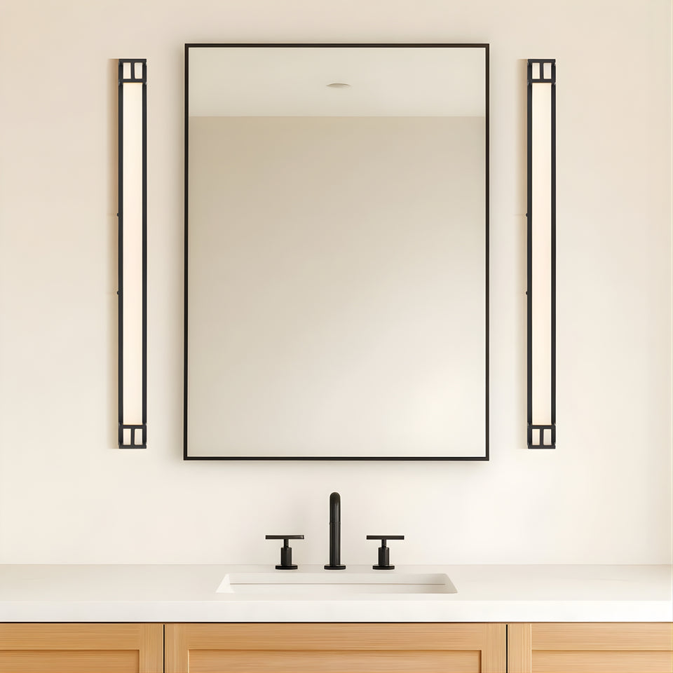 Telbix Gilson 80 Vanity Wall Light Black