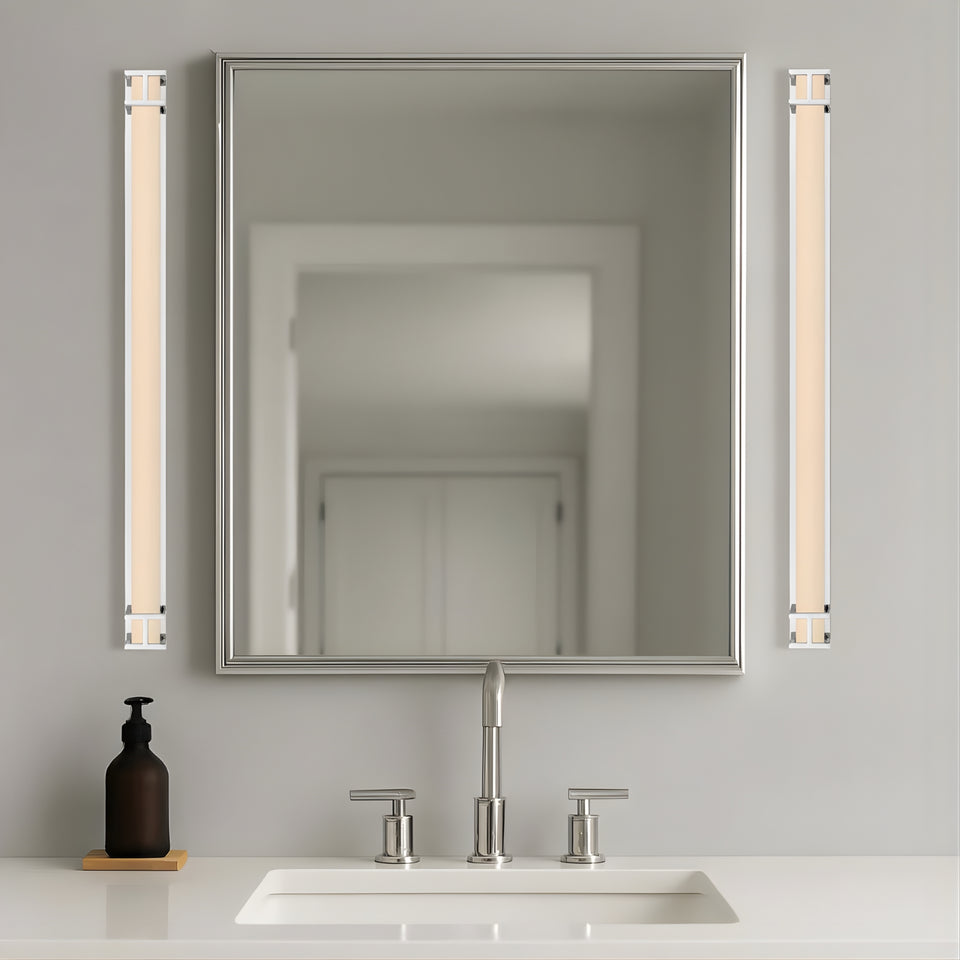 Telbix Gilson 80 Vanity Wall Light Chrome