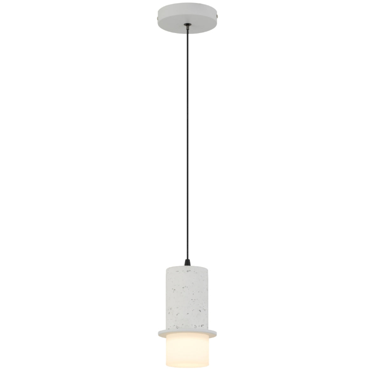 Telbix Kolisa 1 Pendant Light White KOLISAPE1-WH - The Blue Space
