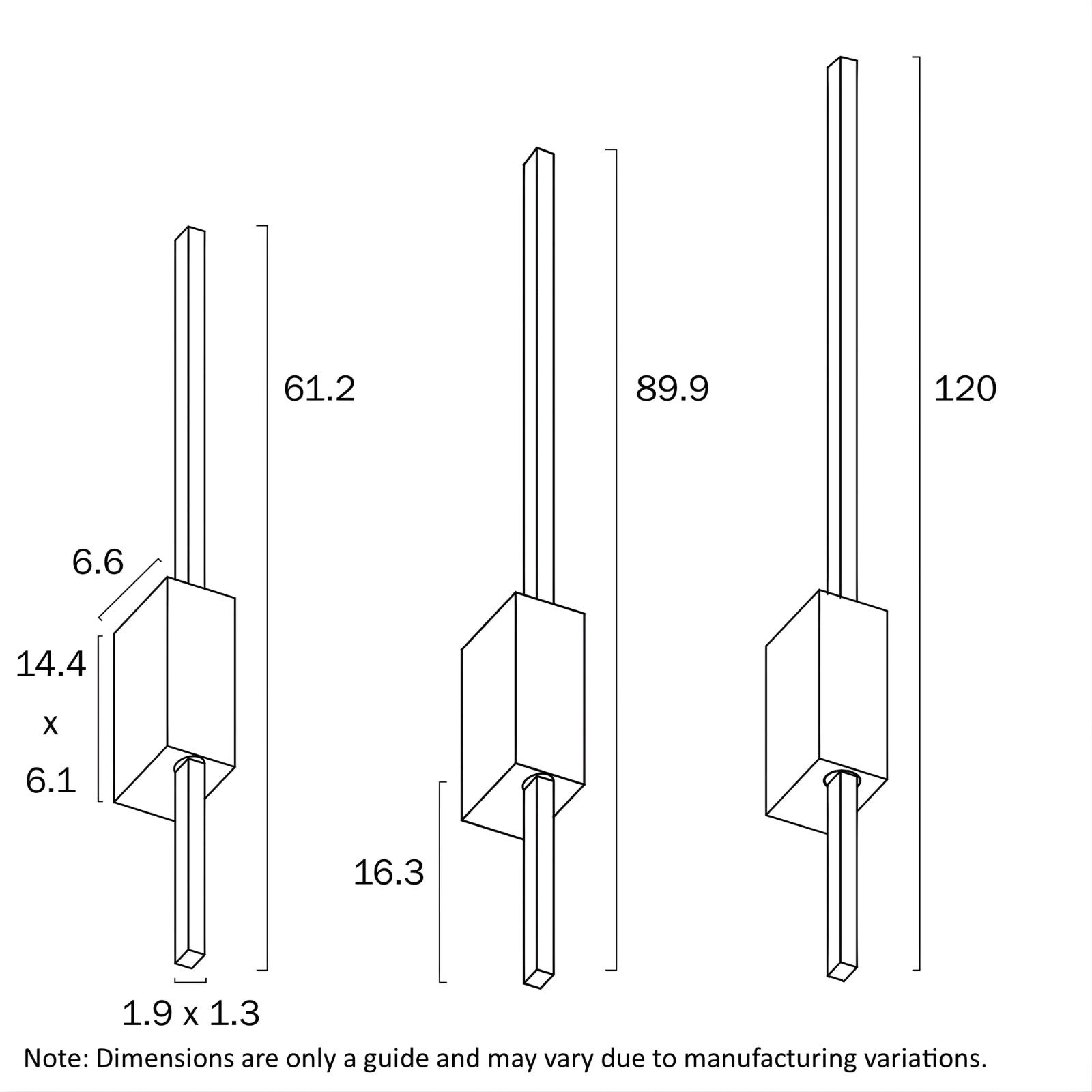 Line Drawing Telbix Madras 60cm Wall Light White  MADRASWB60-WH - The Blue Space