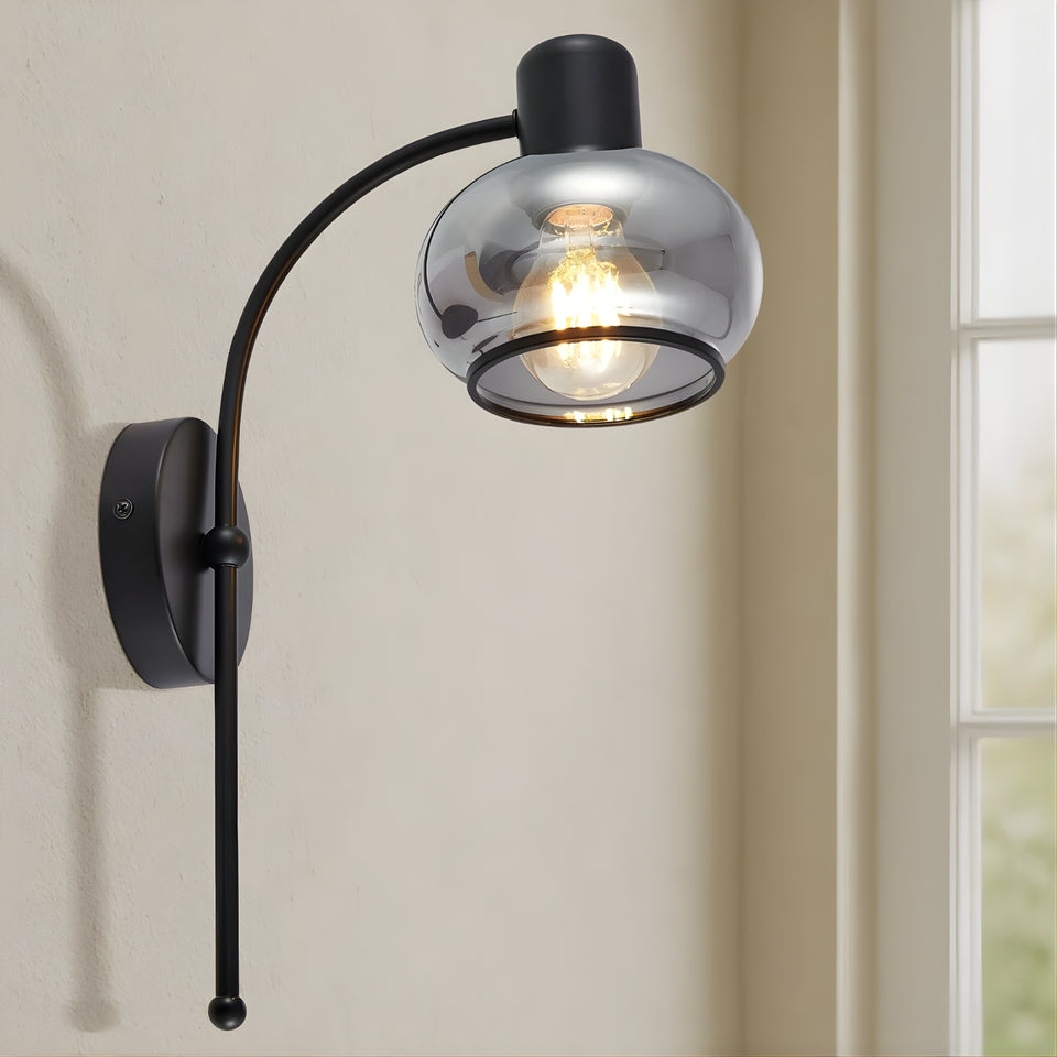 Telbix Marbell Wall Light E27 Black