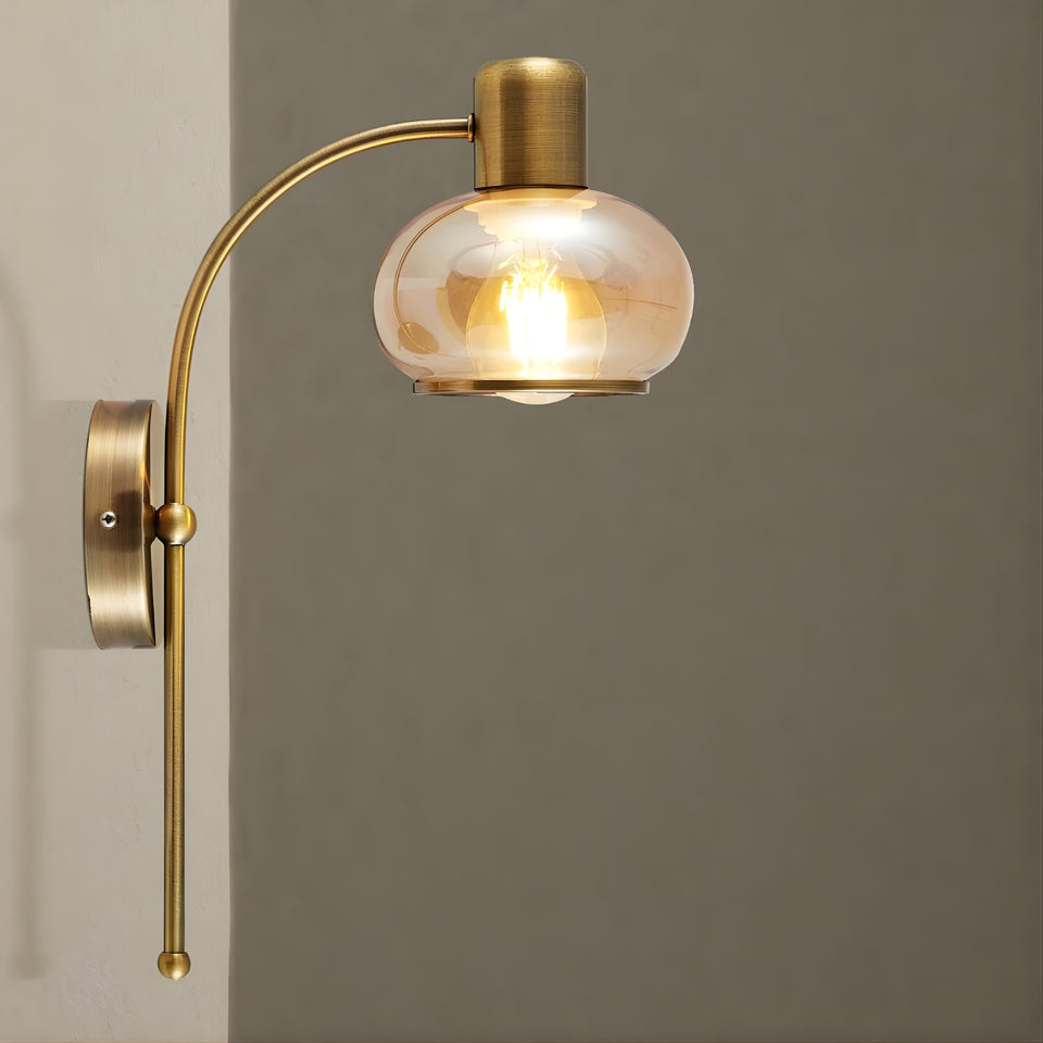 Telbix Marbell Wall Light E27 Brass