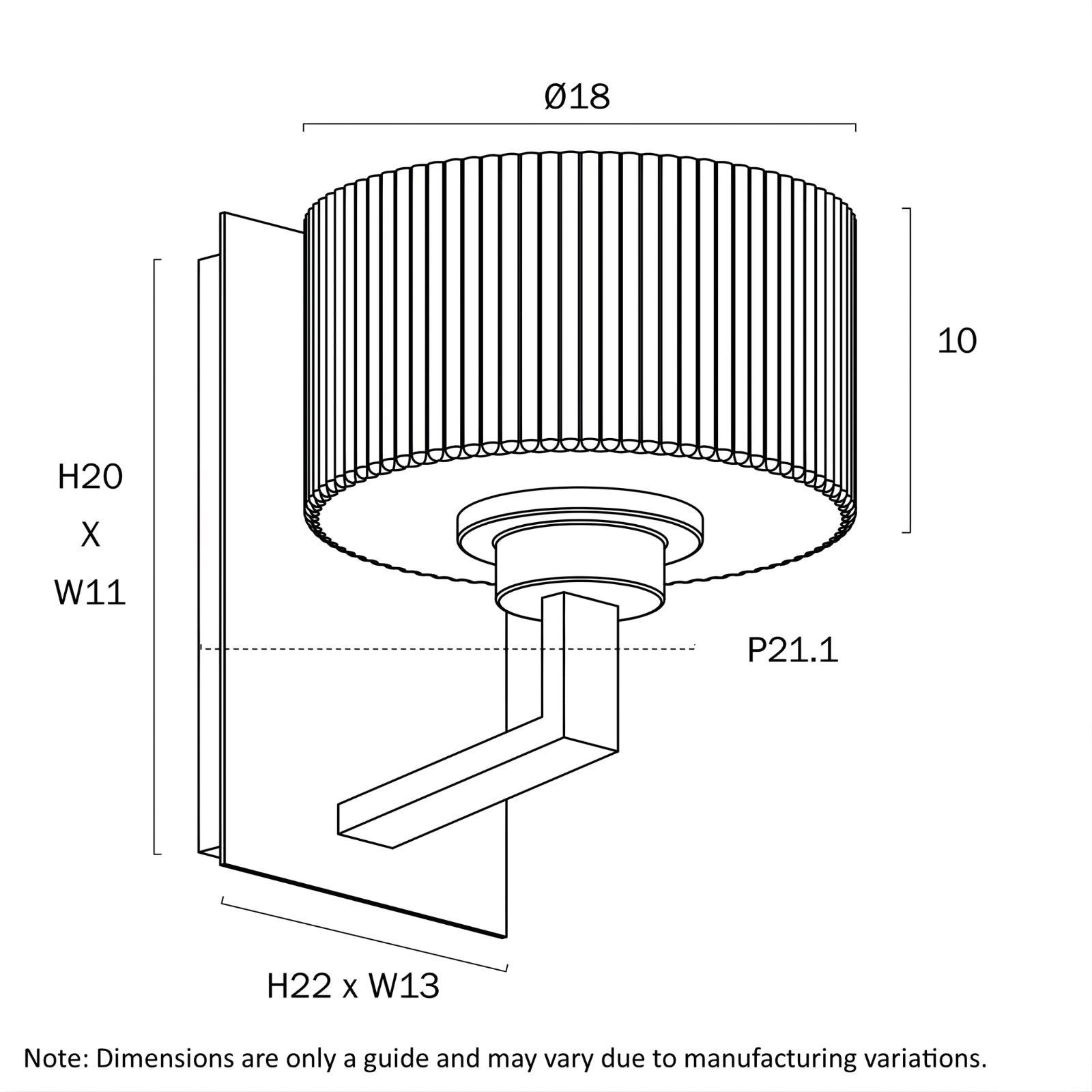 Line Drawing Telbix Moreno II Wall Light Black MORENO2WB-BK - The Blue Space