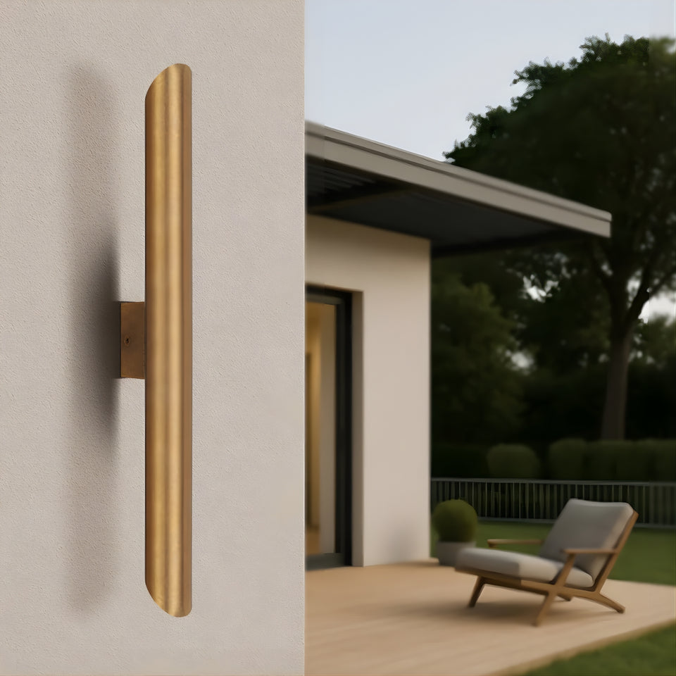 Telbix Penros 2 Wall Light Natural Brass