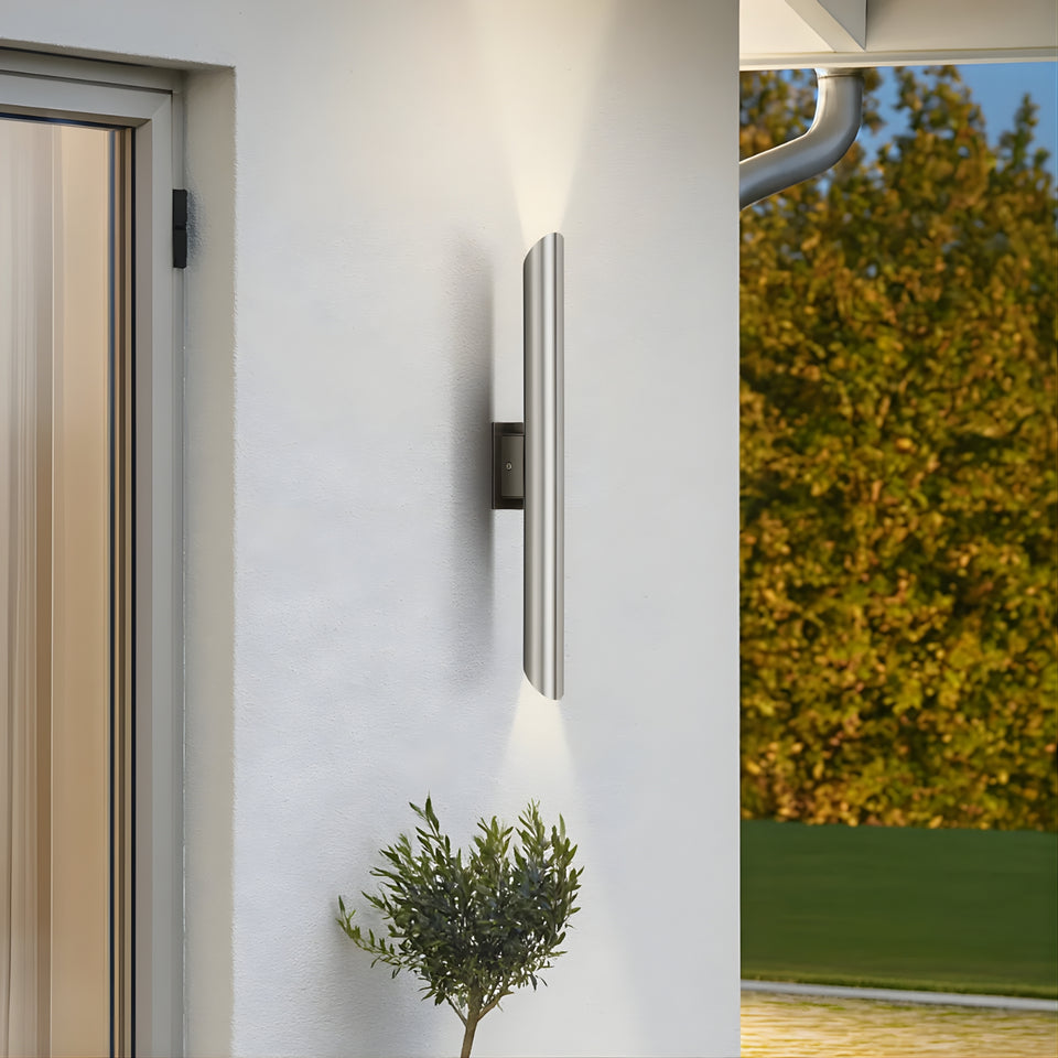 Telbix Penros 2 Wall Light Stainless Steel