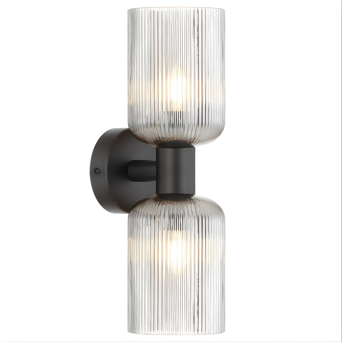 Telbix Riven 2 Wall Light Black Smoke  RIVENWB2-BKSM - The Blue Space
