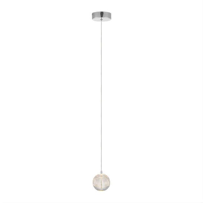 Telbix Segovia 1 Pendant Light Chrome  SEGOVIAPE1-CH - The Blue Space