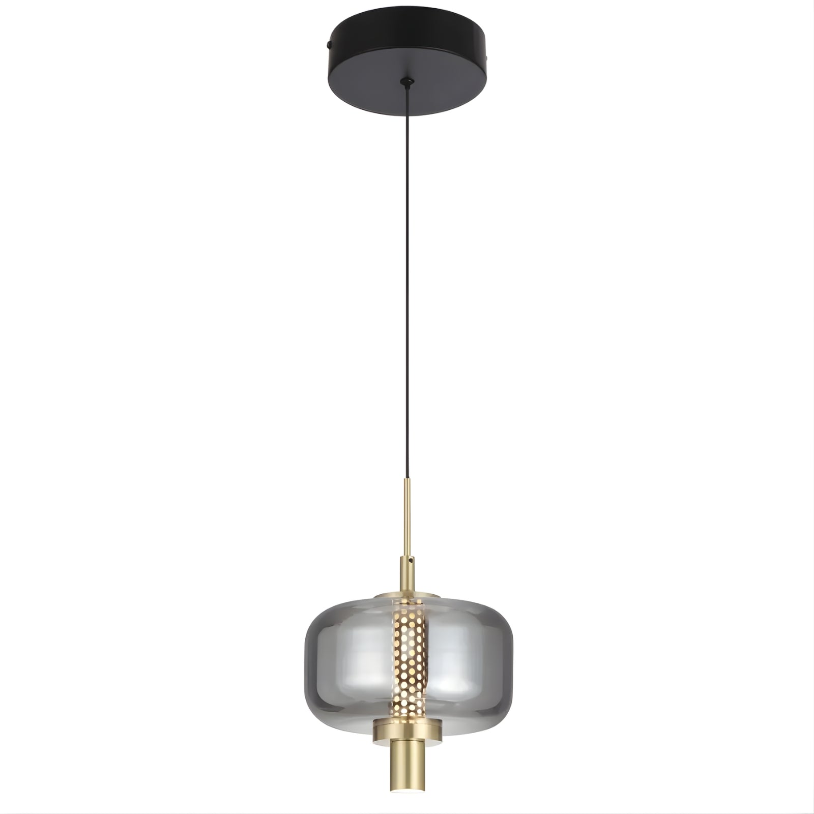 Telbix Volen 1 Pendant Light Black  VOLENPE1-BKSM - The Blue Space