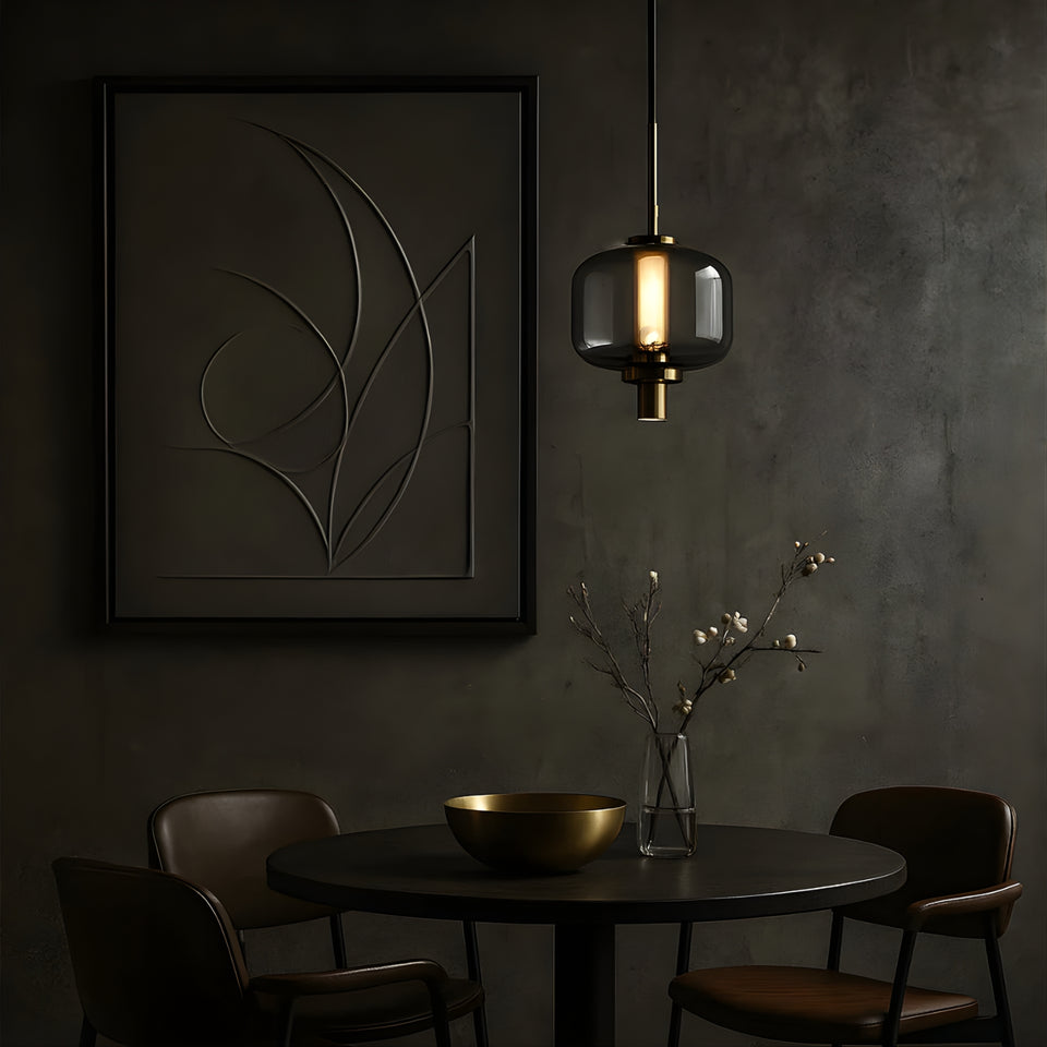 Telbix Volen 1 Pendant Light Black