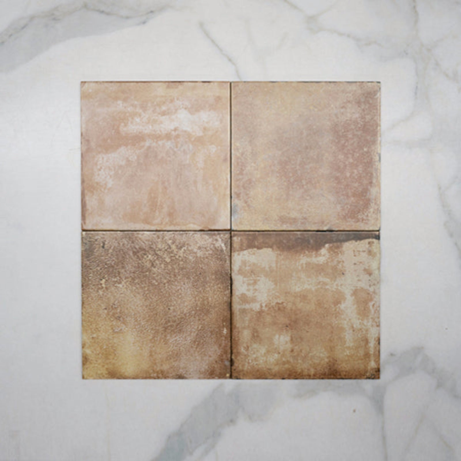 No Hand Terracotta Marco Tile 250 x 250 x 8mm Spanish Porcelain External  - The Blue Space