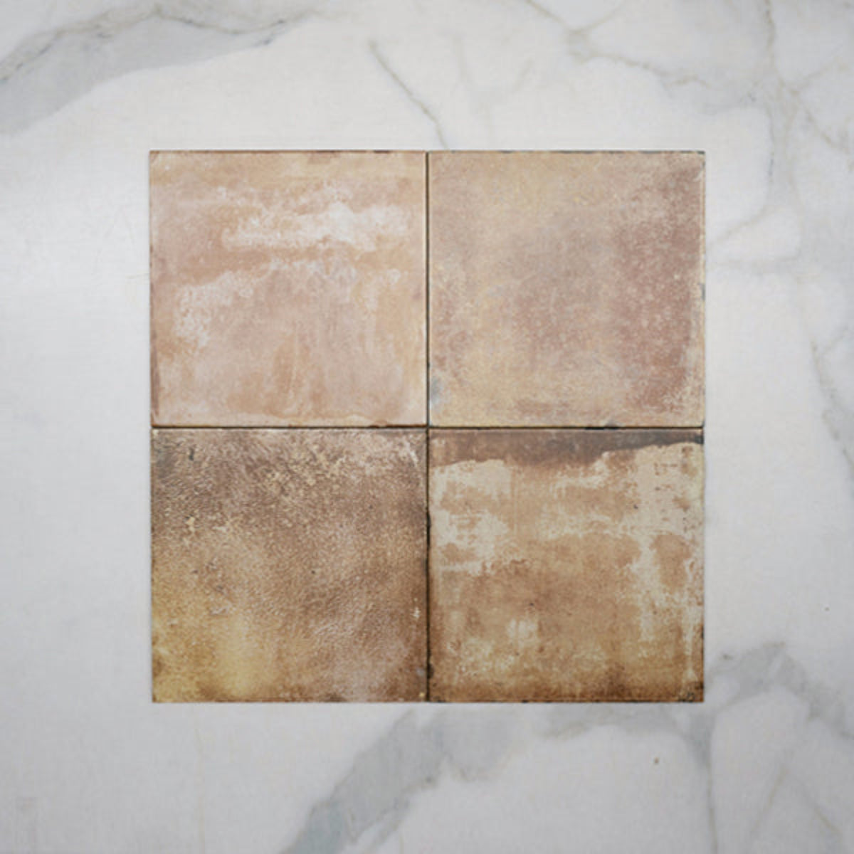 No Hand Terracotta Marco Tile 250 x 250 x 8mm Spanish Porcelain  - The Blue Space