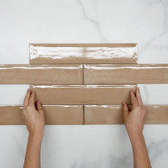 Terracotta Theo Subway Tile 75 x 400mm Italian Porcelain