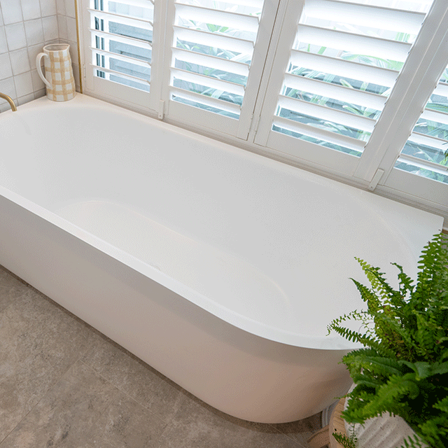 Bao Elegant 1700mm Back to Corner Bath