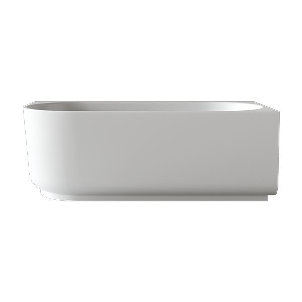 Bao Elegant 1500mm Back to Corner Bath - Matte White
