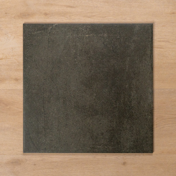 Burleigh Charcoal External Cushioned Edge Porcelain Tile 450x450mm
