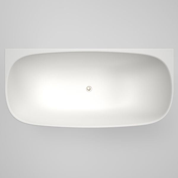 Caroma Contura II 1700mm Back to Wall Freestanding Bath - Matte White