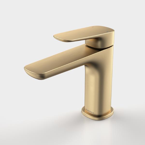 Caroma Contura II Basin Mixer - Brushed Brass