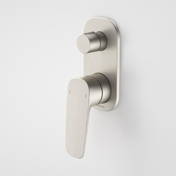 Caroma Contura II Bath/Shower Mixer with Diverter - Brushed Nickel