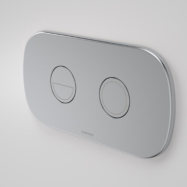 Caroma Contura II Invisi Series II Round DC Dual Flush Button Panel - Chrome