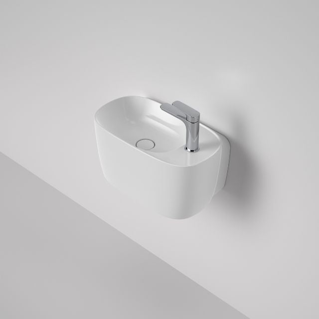 Caroma Contura II Hand Wall Basin (1 Tap Hole) - White