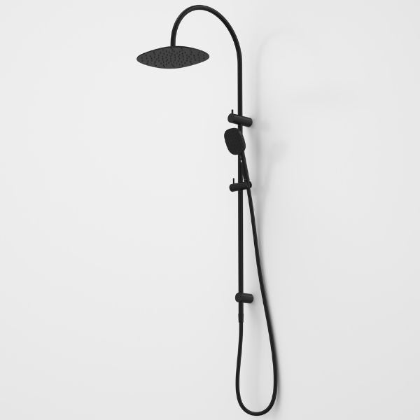 Caroma Contura II Rail Shower with Overhead - Black
