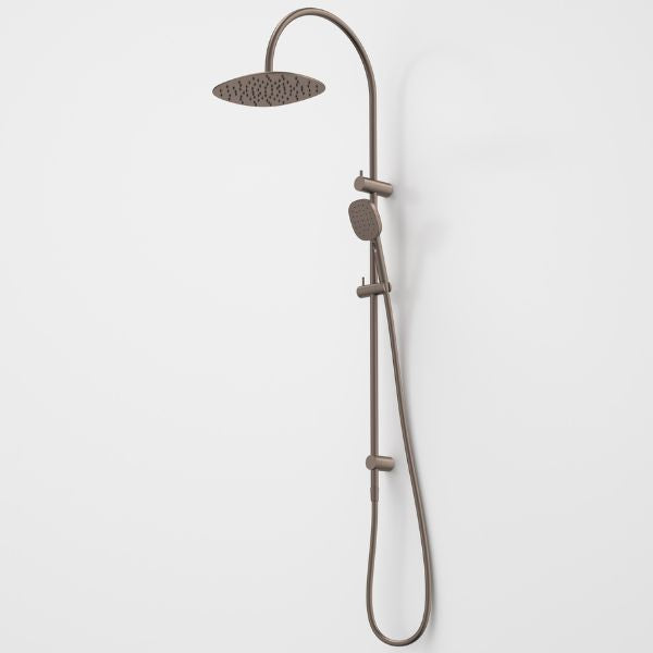 Caroma Contura II Rail Shower with Overhead - Brushed Bronze
