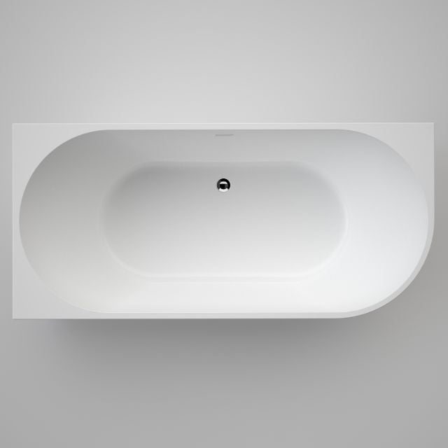 Top Caroma URBANE II 1700 Left Hand Corner Back To Wall Bath with Overflow UII7LHCWOF - The Blue Space