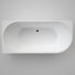 Top Caroma URBANE II 1700 Left Hand Corner Back To Wall Bath with Overflow UII7LHCWOF - The Blue Space