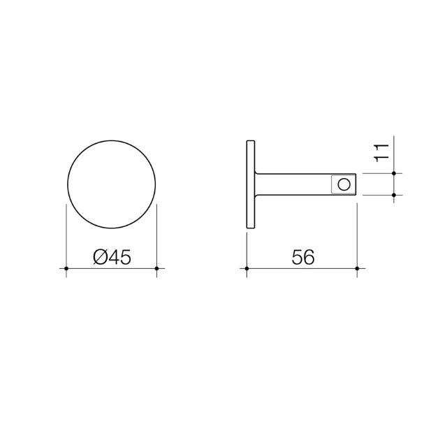 Caroma Urbane II Universal Robe Hook - Brushed Brass