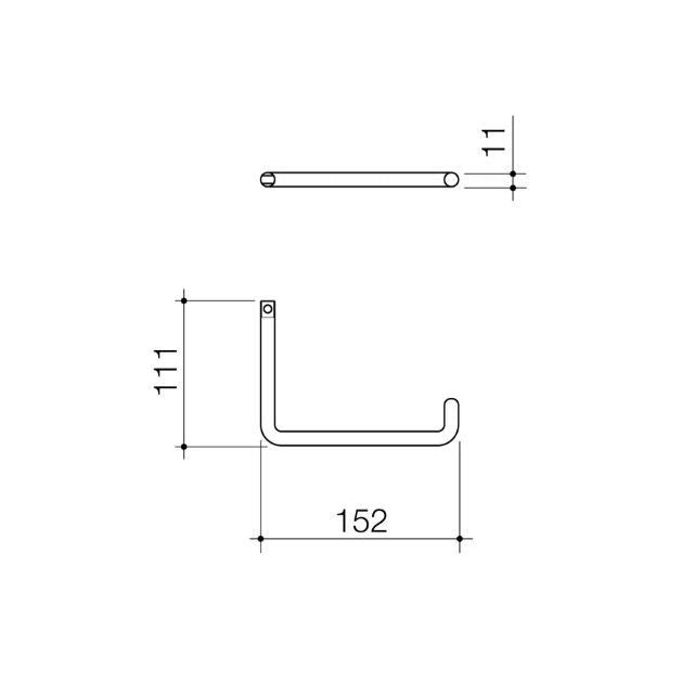 Caroma Urbane II Universal Toilet Roll Holder - Black