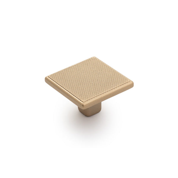 Castella Monaco Square Knob Matt Gold 35mm