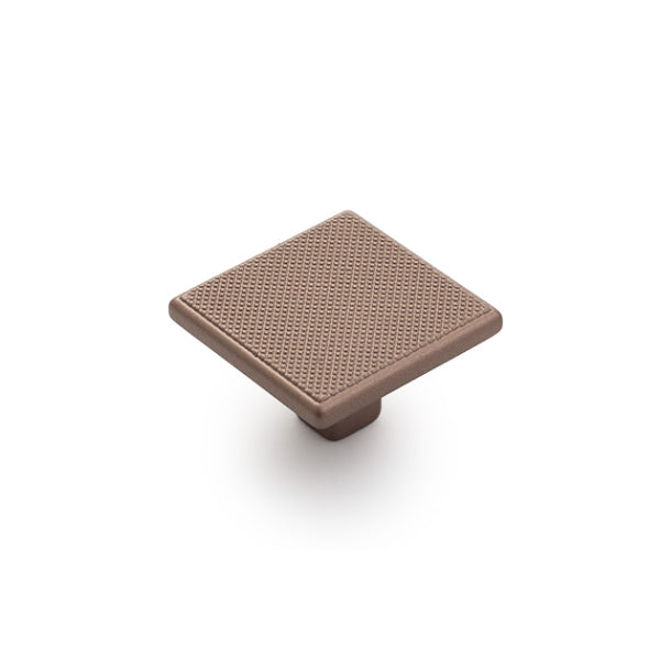 Castella Monaco Square Knob Matt Rose Gold 35mm