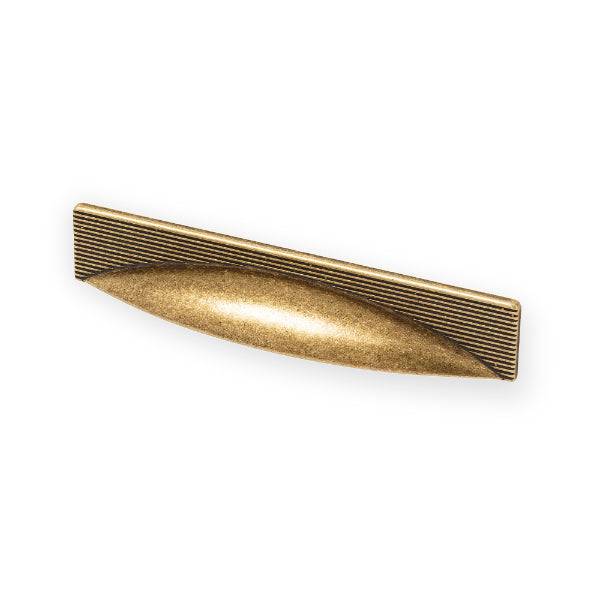 Castella Cascade Cup Pull Antique Brass