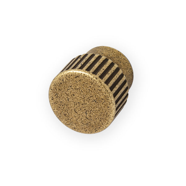 Castella Cascade Round Knob Antique Brass 25mm