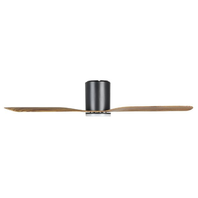 Side Eglo Iluka 52 Inch DC Fan 18W LED Tri-Col Black Wood Hugger 20538315 - The Blue Space