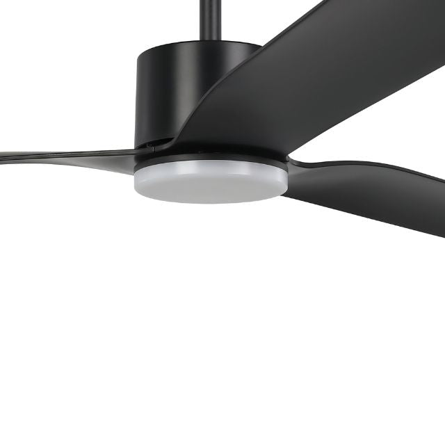 Eglo Iluka 60 Inch DC Fan 18W LED Tri-Col Black