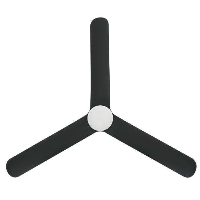 Below Eglo Iluka 60 Inch DC Fan 18W LED Tri-Col Black Hugger 20538502 - The Blue Space