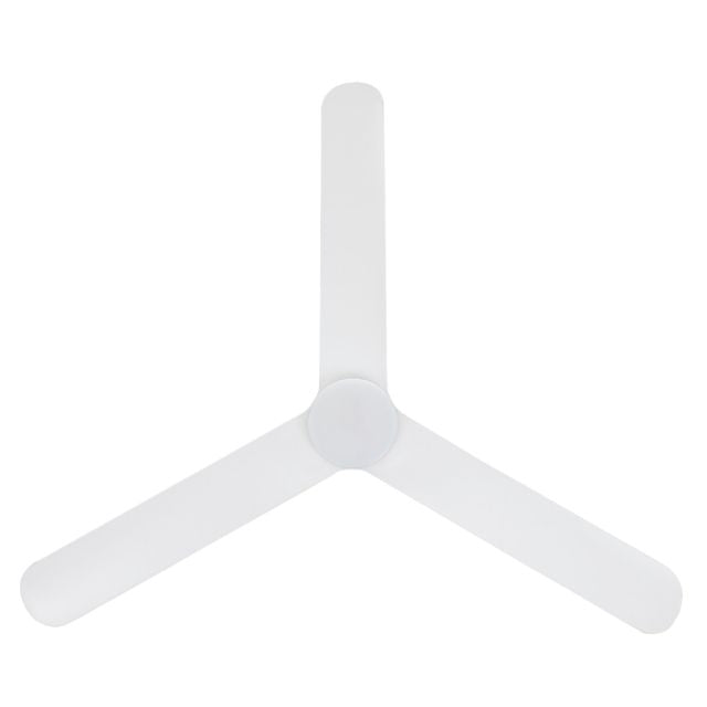 Below Eglo Iluka 60 Inch DC Fan 18W LED Tri-Col White Hugger 20538501 - The Blue Space
