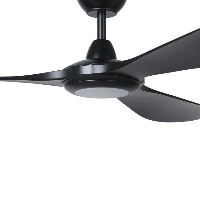 Eglo Kurrawa 72 Inch DC Fan 20W LED Tri-Col Black