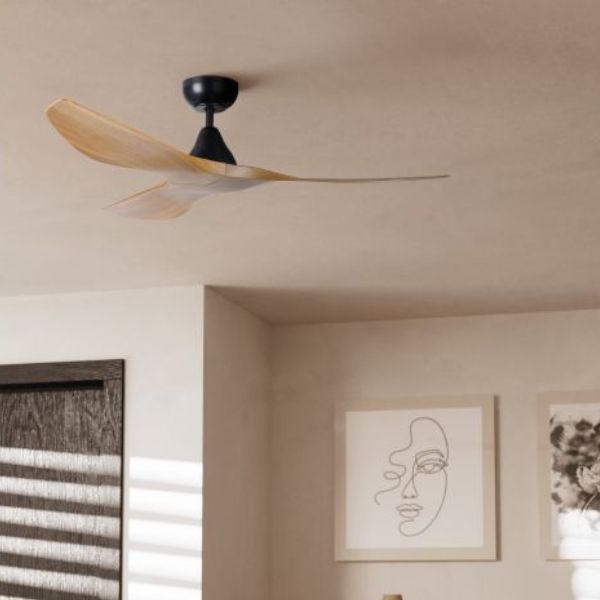 Eglo Surf 52 DC Ceiling Fan Burmese Teak/Black